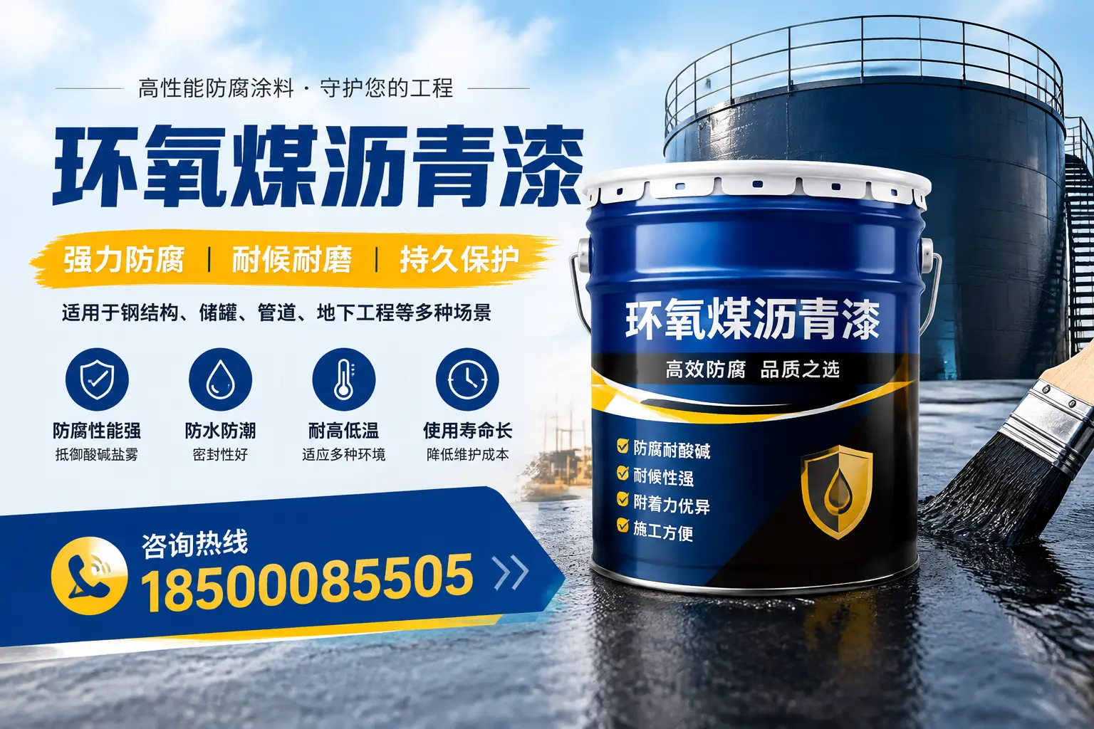 环氧煤沥青漆在工业中的应用,娄底企业的选择